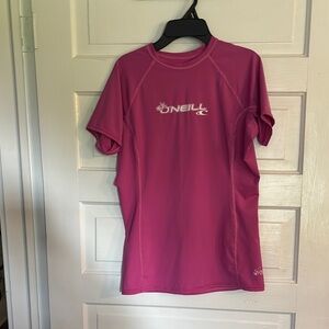 O'Neill Women's Fuchsia Short Sleeve UPF 50 Tee